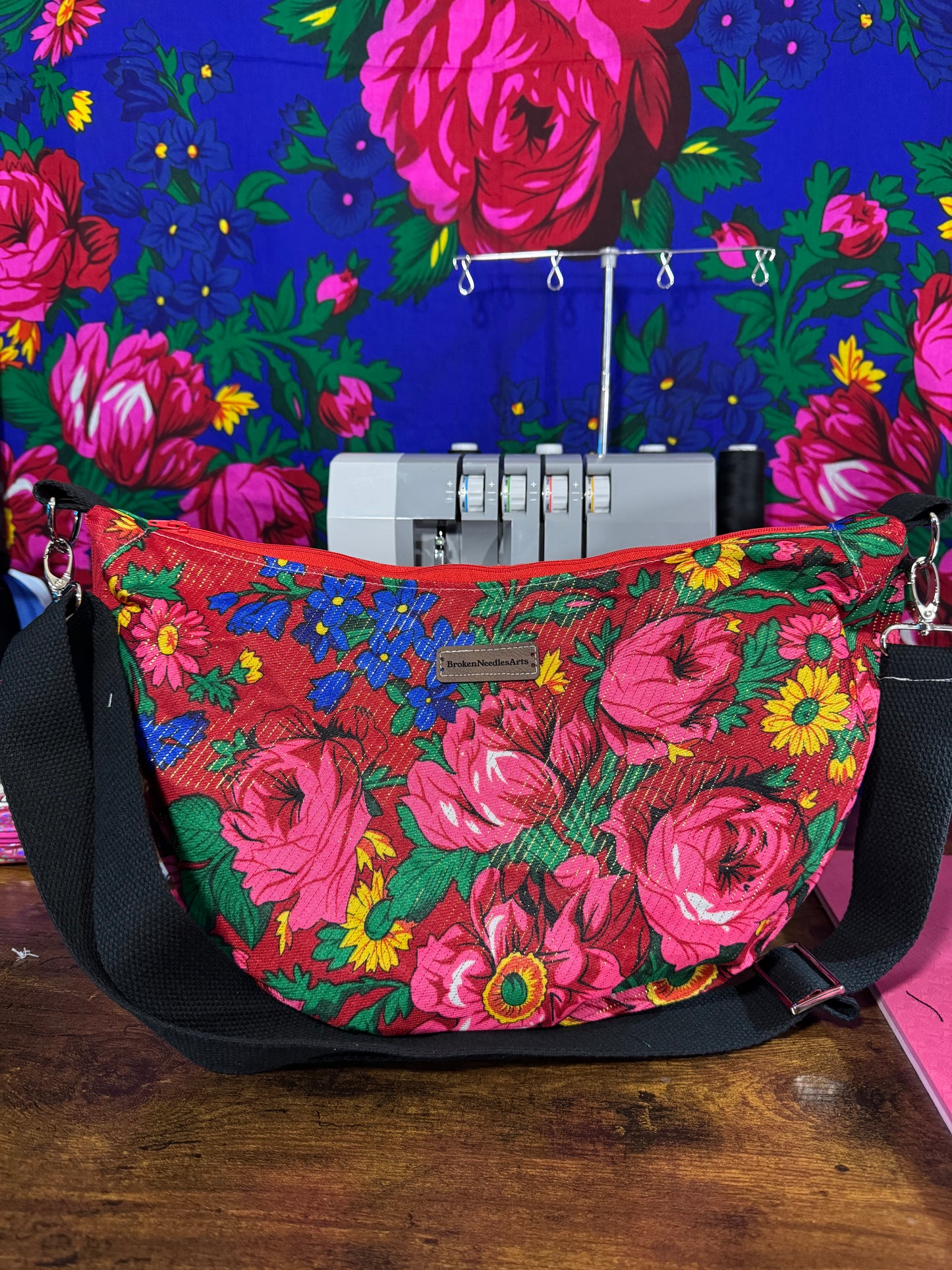 Red Half Moon bag