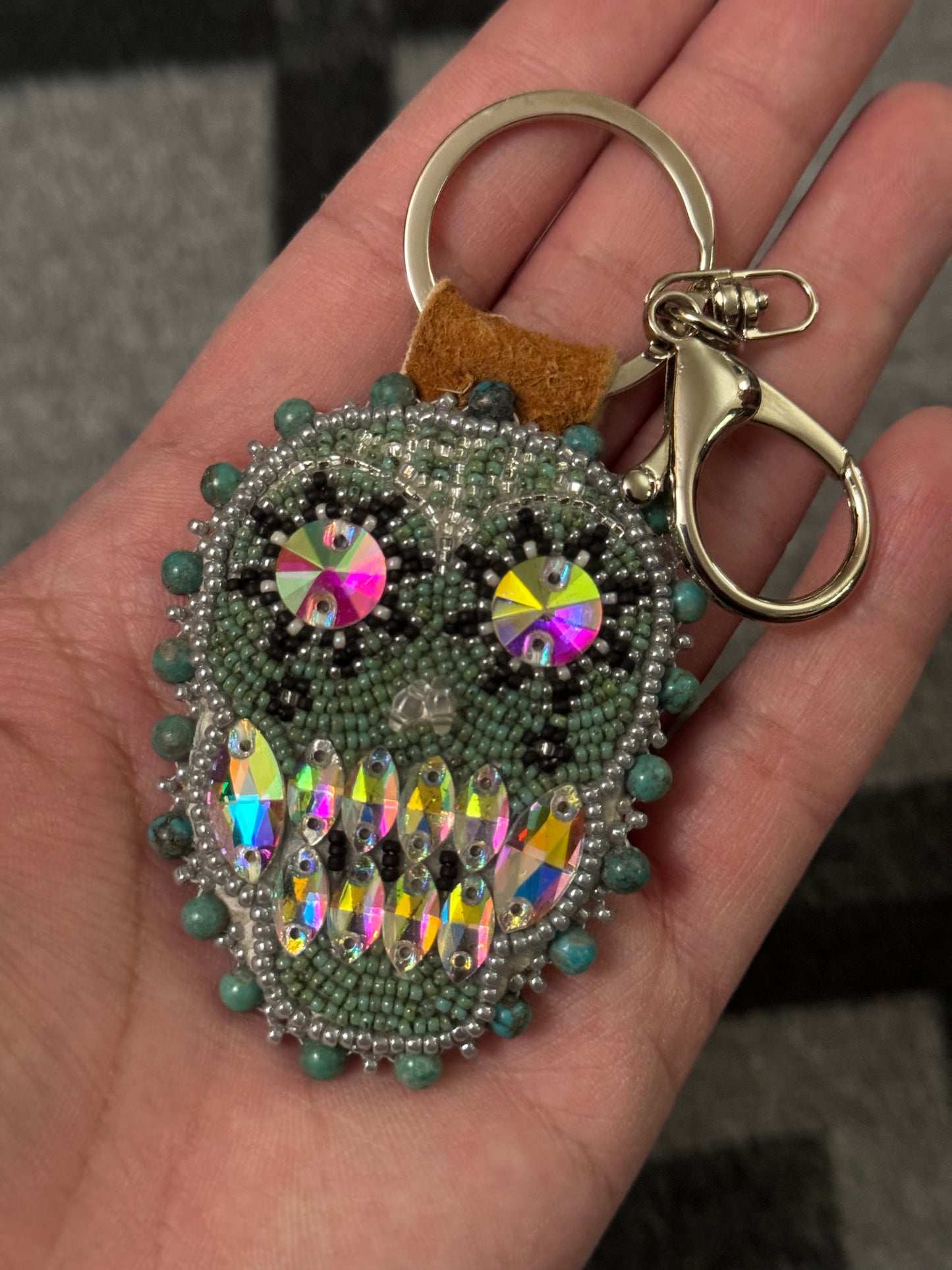 Sugar skull keychain