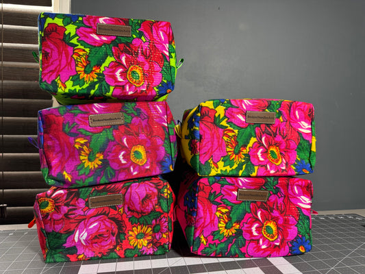 Metallic Makeup Bags