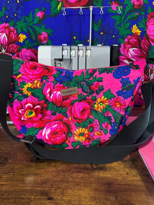Pink Half Moon Bag