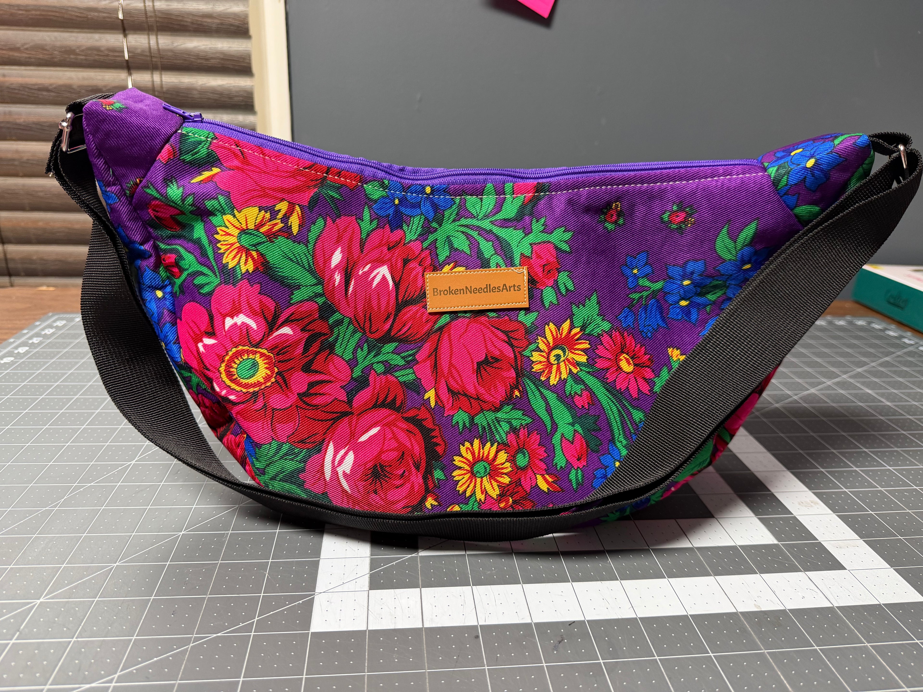 Purple Crescent Bag