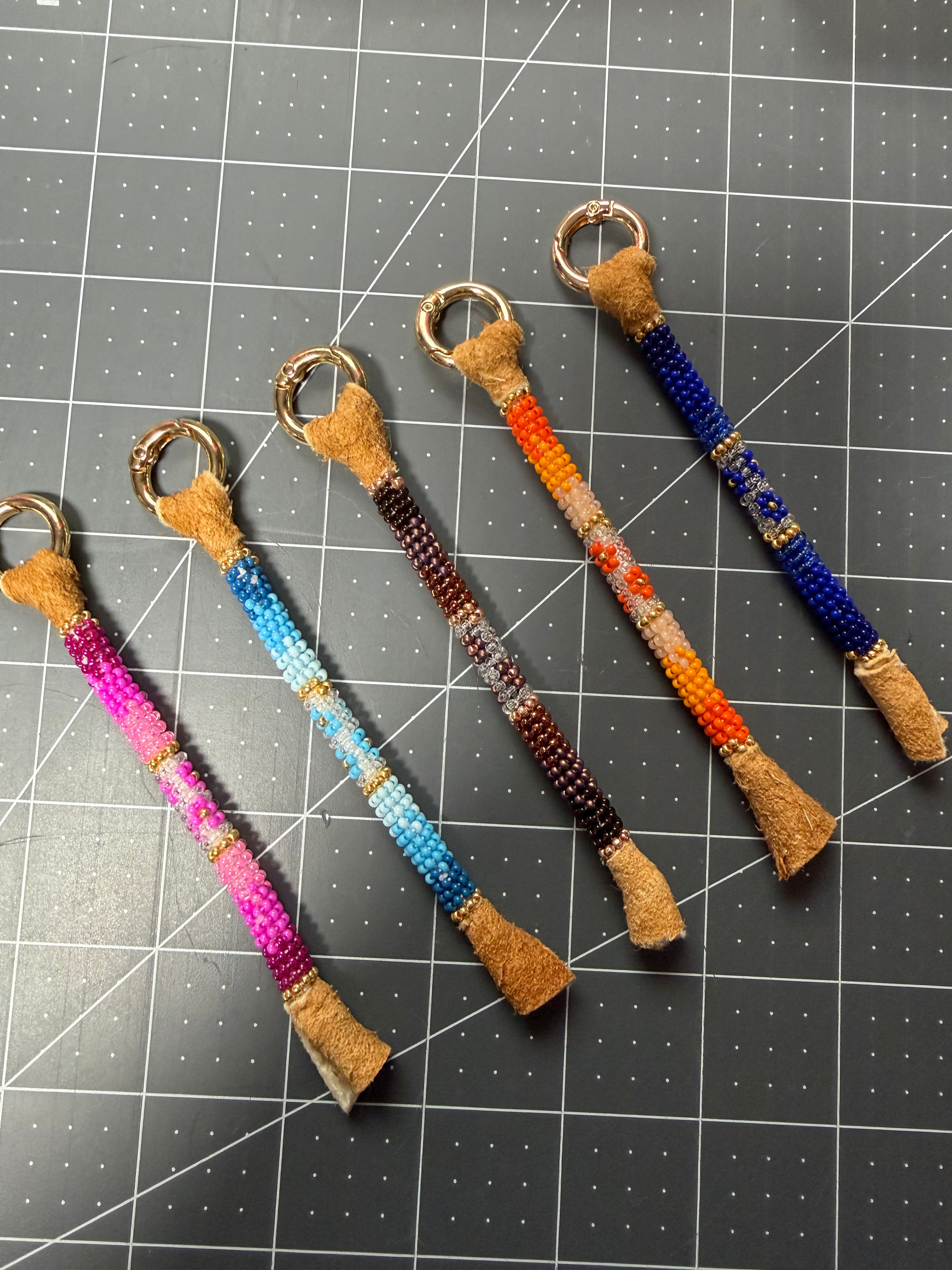 Beaded bag charms